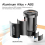 Автомобилно зарядно устройство ESSAGER ES-CC07 с портове USB-C / USB-A - 30W - черно