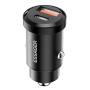Автомобилно зарядно устройство ESSAGER ES-CC07 с портове USB-C / USB-A - 30W - черно