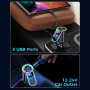 Автомобилно зарядно устройство JOYROOM CL21 с 2x USB-C / USB-A порта и разклонител за запалка - 150W - черно