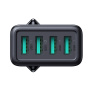 JOYROOM JR-TCN03 Зарядно устройство с 4x USB-A порта - 24W - черно