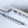 ADS-303C 7в1 хъб - 7x USB-A към USB-C - сив