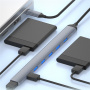 ADS-303C 7в1 хъб - 7x USB-A към USB-C - сив