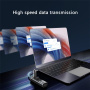 Yesido HB23 5в1 хъб - Display Port / USB-C / 3x USB-A към USB-C - сив