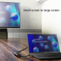 Yesido HB23 5в1 хъб - Display Port / USB-C / 3x USB-A към USB-C - сив
