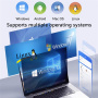 Yesido HB23 5в1 хъб - Display Port / USB-C / 3x USB-A към USB-C - сив