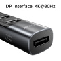 Yesido HB23 5в1 хъб - Display Port / USB-C / 3x USB-A към USB-C - сив