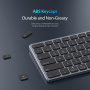 DUX DUCIS Безжична Bluetooth клавиатура с цифрова част - тъмно сива