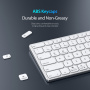 DUX DUCIS Безжична Bluetooth клавиатура с цифрова част - сребърна
