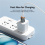 ESSAGER адаптер за зареждане и данни - USB-C към USB-A - тъмно сив