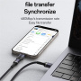 Yesido GS28 мини адаптер за зареждане и данни - Lightning към USB-C - черен
