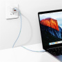 USAMS US-SJ716 кабел за зареждане и данни - USB-C към USB-C - 1 m - розов