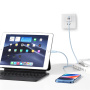 USAMS US-SJ717 кабел за зареждане и данни - USB-C към Lightning - 1 m - бял