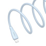 USAMS US-SJ717 кабел за зареждане и данни - USB-C към Lightning - 1 m - бял