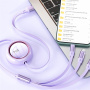 WEKOME Star Series 3в1 изтеглящ се кабел за зареждане и данни - USB-A към USB-C / Lightning / micro USB - 1,2 m - син