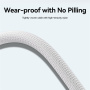 WEKOME WDC-21 Плетен кабел за зареждане и данни - USB-C към USB-C - 1 m - син