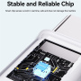 WEKOME WDC-21 плетен кабел за зареждане и данни - USB-C към USB-C - 1 m - бял