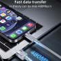 Yesido CA173 Магнитен кабел за зареждане и данни - USB-A към USB-C - 1 m - сиво-бежов