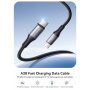 JOYROOM S-A28 Плетен кабел за зареждане и данни - USB-C към USB-C - 2 m - черен
