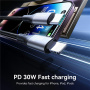 JOYROOM S-A28 Плетен кабел за зареждане и данни - USB-C към Lightning - 2 m - бял