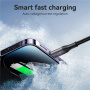 JOYROOM S-A28 Плетен кабел за зареждане и данни - USB-C към Lightning - 2 m - бял