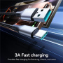 JOYROOM S-A28 Плетен кабел за зареждане и данни - USB-A към USB-C - 2 m - черен