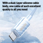 WEKOME WDC-74 кабел за зареждане и данни - USB-C към USB-C - 1,2 м - бял
