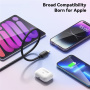 ESSAGER ES-X46 плетен кабел за зареждане и данни - USB-C към Lightning - 2 m - син