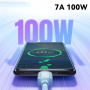 ESSAGER ES-X46 плетен кабел за зареждане и данни - USB-A към USB-C - 1 m - син