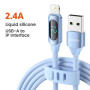 Toocki TQ-X55 кабел за зареждане и данни - USB-A към Lightning - 1 m - син