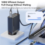 Toocki TQ-X36 кабел за зареждане и данни - USB-C към USB-C - 2 m - сив