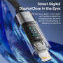 Toocki TQ-X36 кабел за зареждане и данни - USB-C към Lightning - 2 m - сив