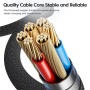 Toocki TQ-X36 кабел за зареждане и данни - USB-C към Lightning - 2 m - сив