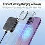 N4 2в1 безжично MagSafe зарядно за iPhone / Apple Watch / AirPods - 15W - черно