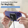 N4 2в1 безжично MagSafe зарядно за iPhone / Apple Watch / AirPods - 15W - черно