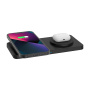 M15 2в1 безжично зарядно устройство за iPhone / AirPods - 15W - черно