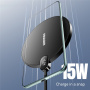 ESSAGER ES-WC15 безжично зарядно устройство с дисплей за iPhone - 15W - бяло