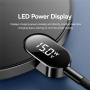 ESSAGER ES-WC15 безжично зарядно устройство с дисплей за iPhone - 15W - бяло