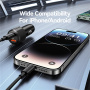 USAMS US-CC283 Автомобилно зарядно устройство с USB-C / USB-A портове - 60W - черно