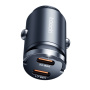 Toocki TQ-CC34B мини зарядно за кола с 2x USB-C порта - 45W - черно