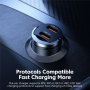 Toocki TQ-CC34B мини зарядно за кола с 2x USB-C порта - 45W - черно