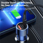 Автомобилно зарядно устройство Toocki TQ-CC03 с USB-C / USB-A портове - 63W - тъмно синьо