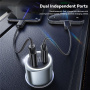 Автомобилно зарядно устройство ESSAGER ES-CC16 с USB-C / USB-A портове - 89W - черно