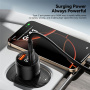 ESSAGER ES-CC19 зарядно за кола с дисплей и портове USB-C / USB-A - 140W - черно