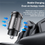 Мини зарядно за кола ESSAGER ES-CC15 с USB-C / USB-A портове - 45W - черно