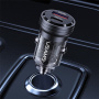 USAMS US-CC175 Автомобилно зарядно с USB-C / USB-A портове - 45W - черно