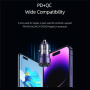 USAMS US-CC208 Автомобилно зарядно устройство с USB-C / USB-A портове - 60W - черно