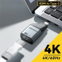 ESSAGER ES-OTG22 видео редуктор - HDMI към USB-C - тъмно сив
