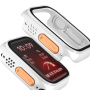 Калъф в стил Watch Ultra със закалено стъкло за Apple Watch 46mm - розов