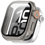 Калъф в стил Watch Ultra със закалено стъкло за Apple Watch 46mm - естествен титан