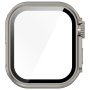 Калъф в стил Watch Ultra със закалено стъкло за Apple Watch 46mm - естествен титан